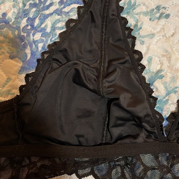 Victoria’s Secret PINK halter bra lace black Small - Picture 4 of 7